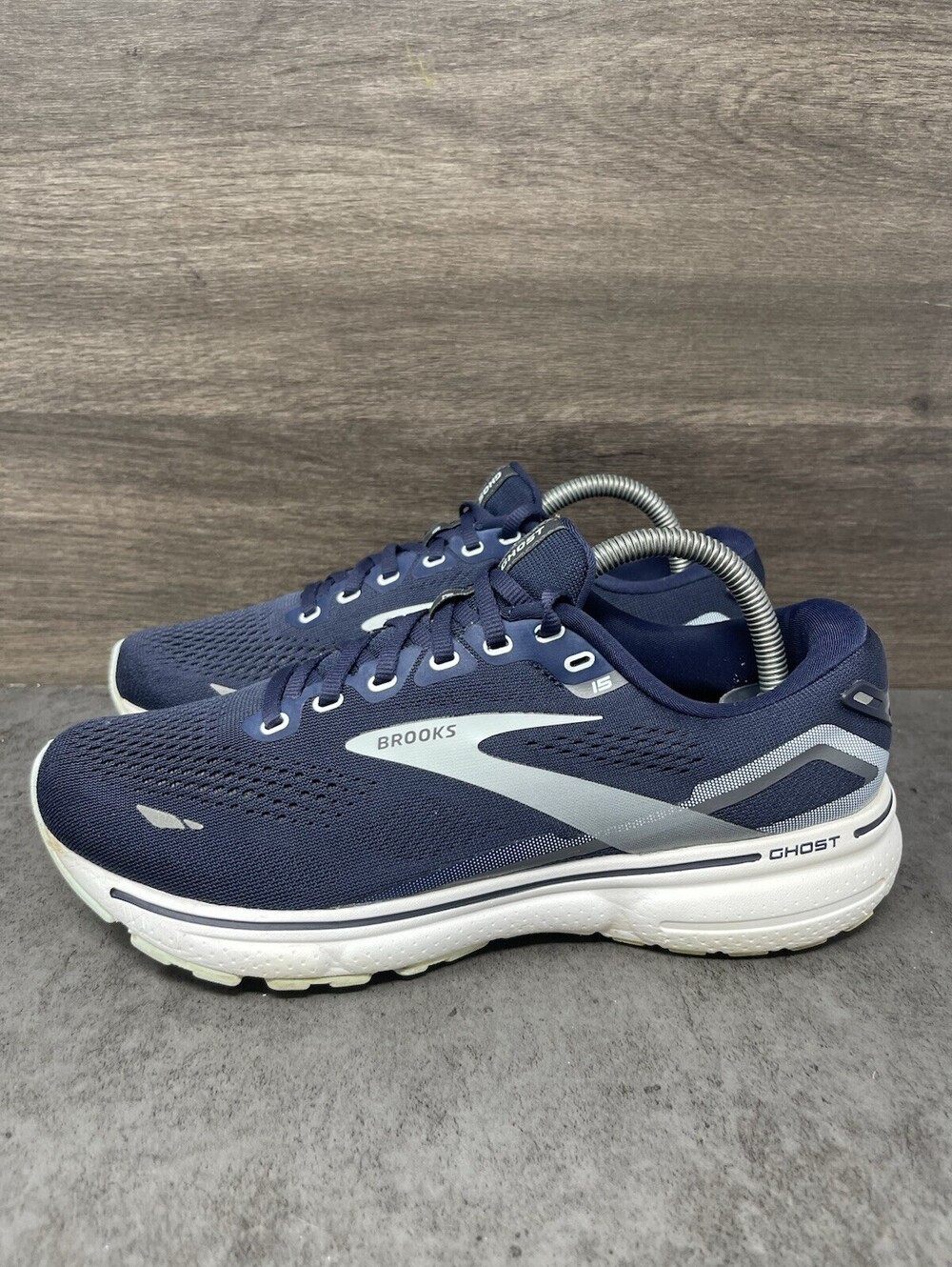 Brooks Ghost 15 Peacoat Pearl Womens Size 9.5 Running Walking Shoes Sneakers